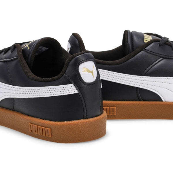 Men's Club II Indoor Lace Up Sneaker - Black/White