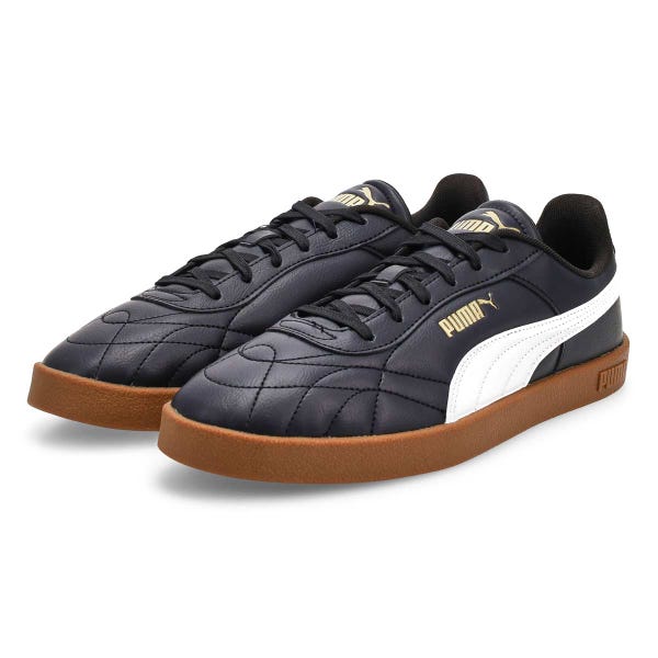 Men's Club II Indoor Lace Up Sneaker - Black/White