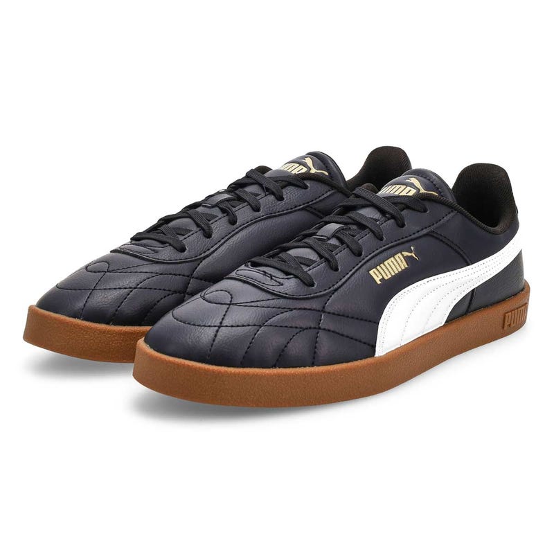 Men's Club II Indoor Lace Up Sneaker - Black/White