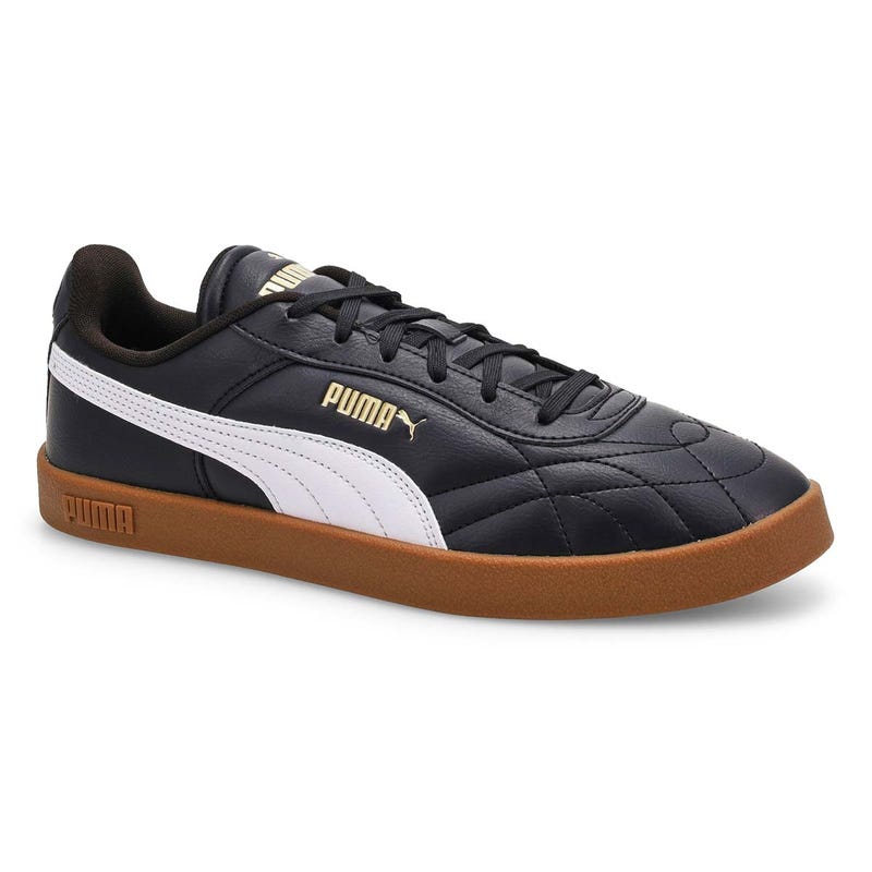 Men's Club II Indoor Lace Up Sneaker - Black/White
