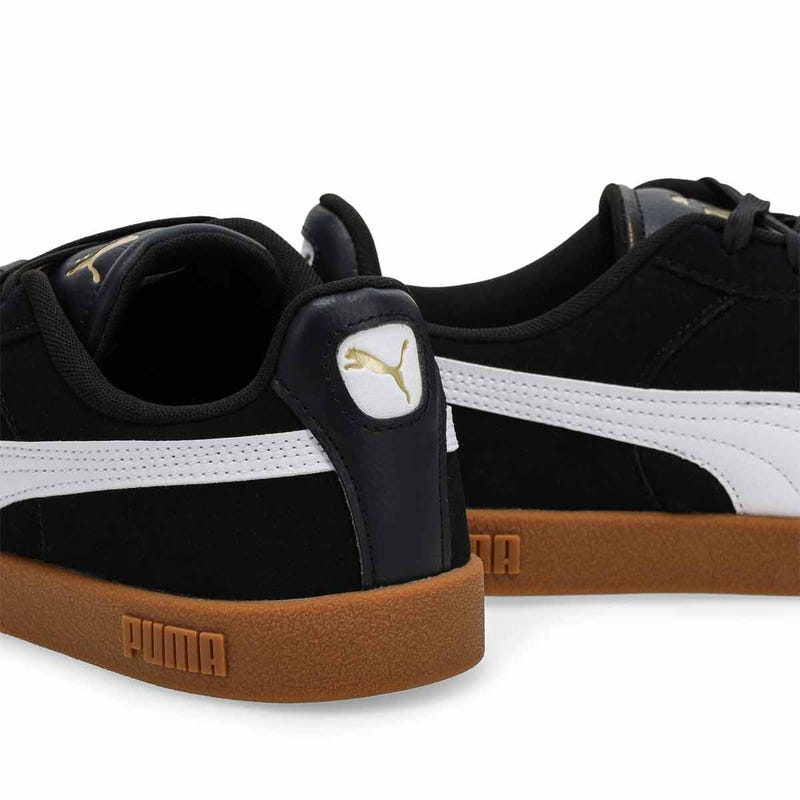 Men's Club II Indoor SD Lace Up Sneaker - Black/Gold Gum