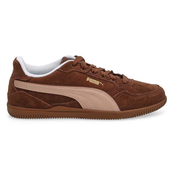 Baskets à lacets K-MODA, brun châtaigne/latté rose/blanc, femmes