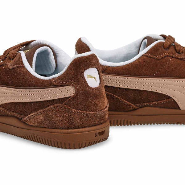 Baskets à lacets K-MODA, brun châtaigne/latté rose/blanc, femmes