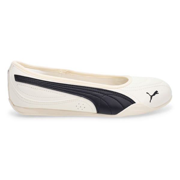Espadrille ballerine Puma Catch Soleil pour femmes - Blanc chaud/Noir