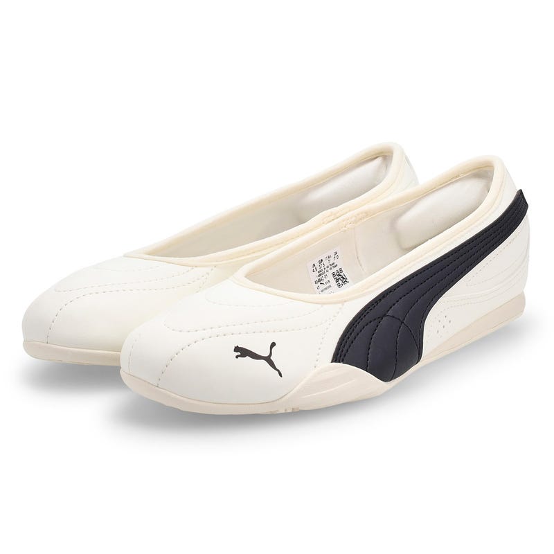 Espadrille ballerine Puma Catch Soleil pour femmes - Blanc chaud/Noir