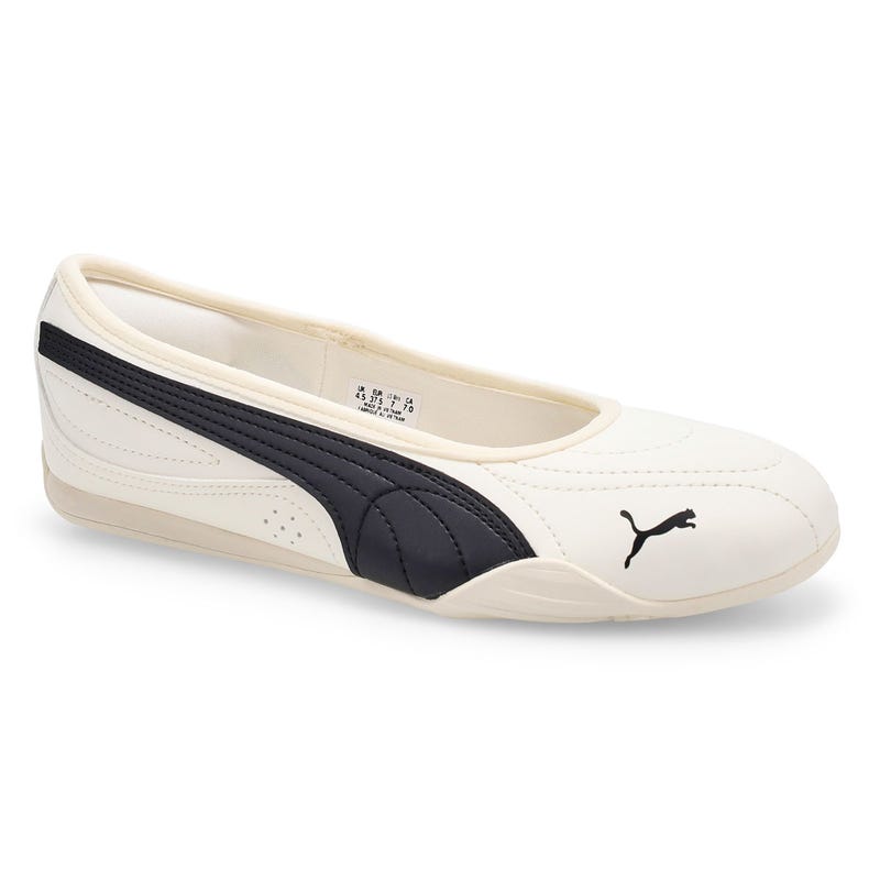 Espadrille ballerine Puma Catch Soleil pour femmes - Blanc chaud/Noir
