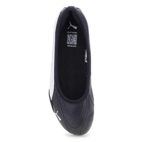 Ballerine espadrille femme Catch Soleil - Noir/Blanc