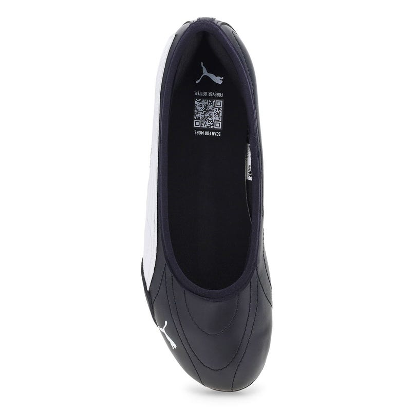 Ballerine espadrille femme Catch Soleil - Noir/Blanc