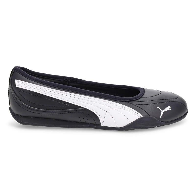 Ballerine espadrille femme Catch Soleil - Noir/Blanc
