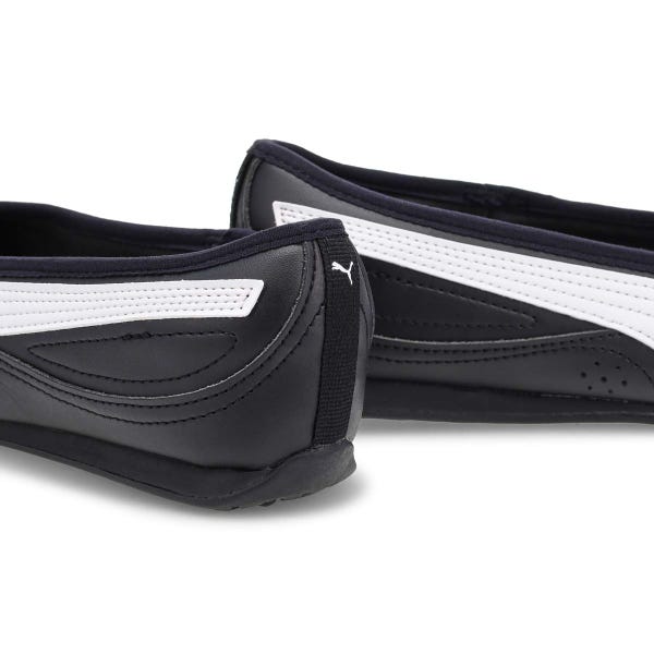 Ballerine espadrille femme Catch Soleil - Noir/Blanc