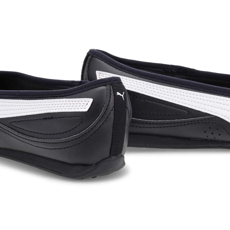 Ballerine espadrille femme Catch Soleil - Noir/Blanc