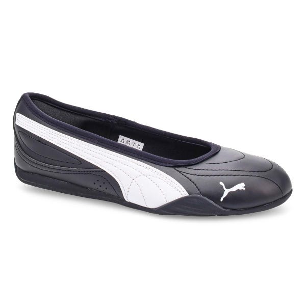 Ballerine espadrille femme Catch Soleil - Noir/Blanc