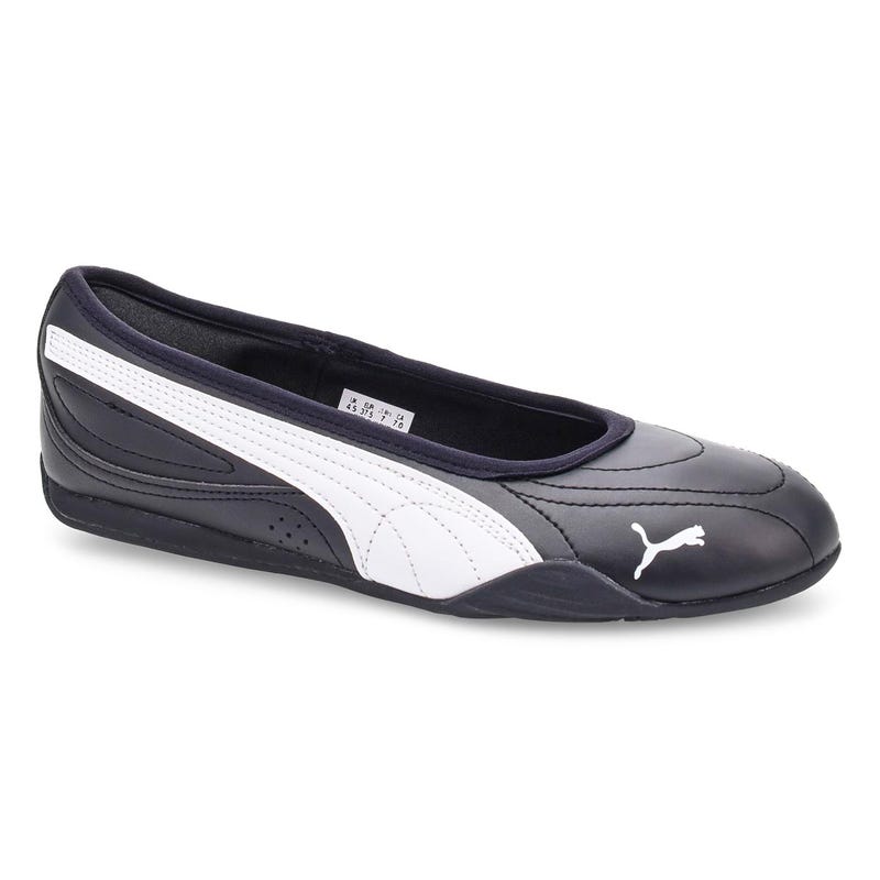 Ballerine espadrille femme Catch Soleil - Noir/Blanc