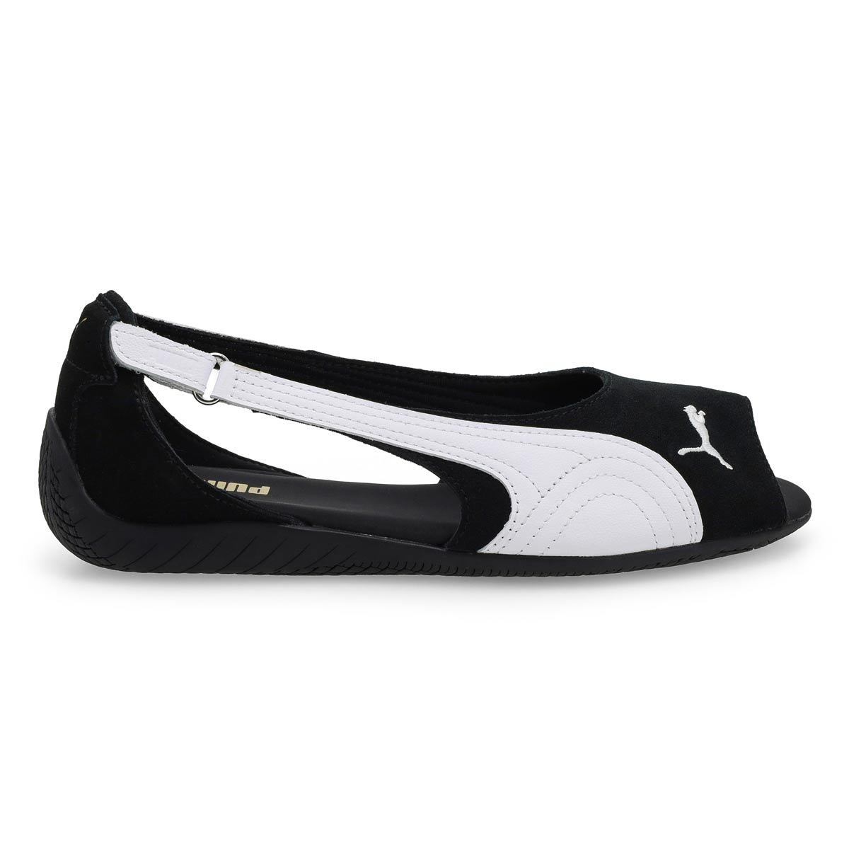 Sandale à profil bas SPEEDCAT SANDAL, noir/blanc, femmes
