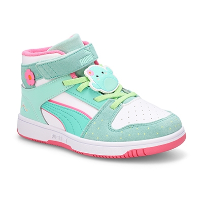Grls Rebound Layup SL Graciela Cactus High Top Sneaker - Mint/White Mint Melt