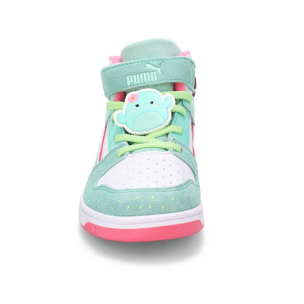 Girls'  Rebound Layup SL Graciela Cactus High Top Sneaker - Mint/White Mint Melt