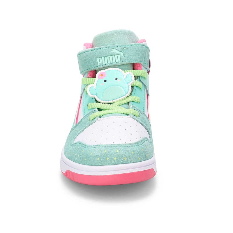 Girls'  Rebound Layup SL Graciela Cactus High Top Sneaker - Mint/White Mint Melt