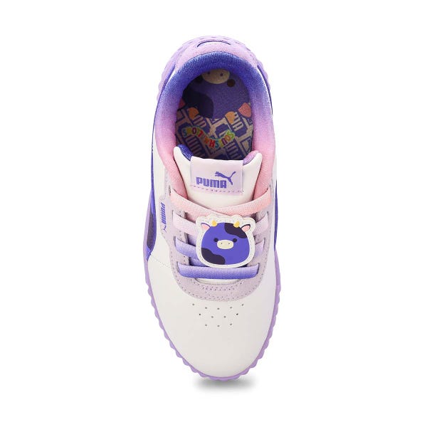 Girls'  Carina 3.0 Ingred Purple Cow Lace Up Sneaker - Lilac Frost/Dark Amethyst/Vivid Violet