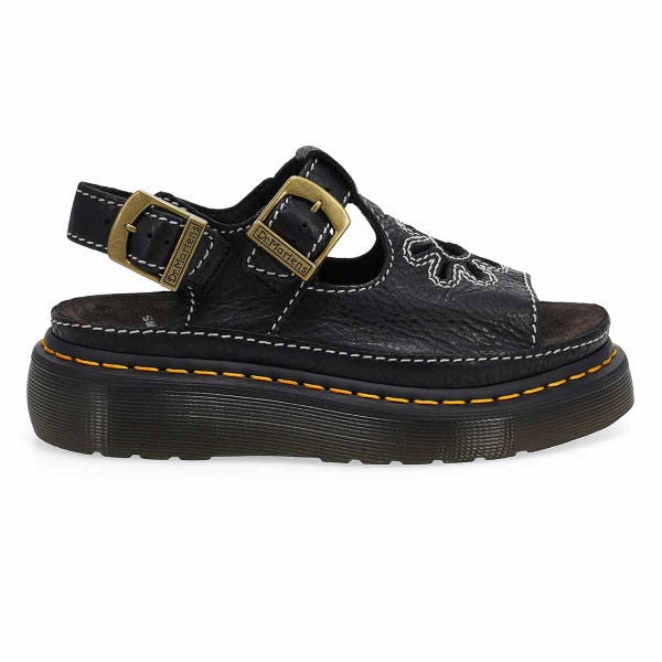 Women's  Dunnet Flower Quad Casual Sandal - Black