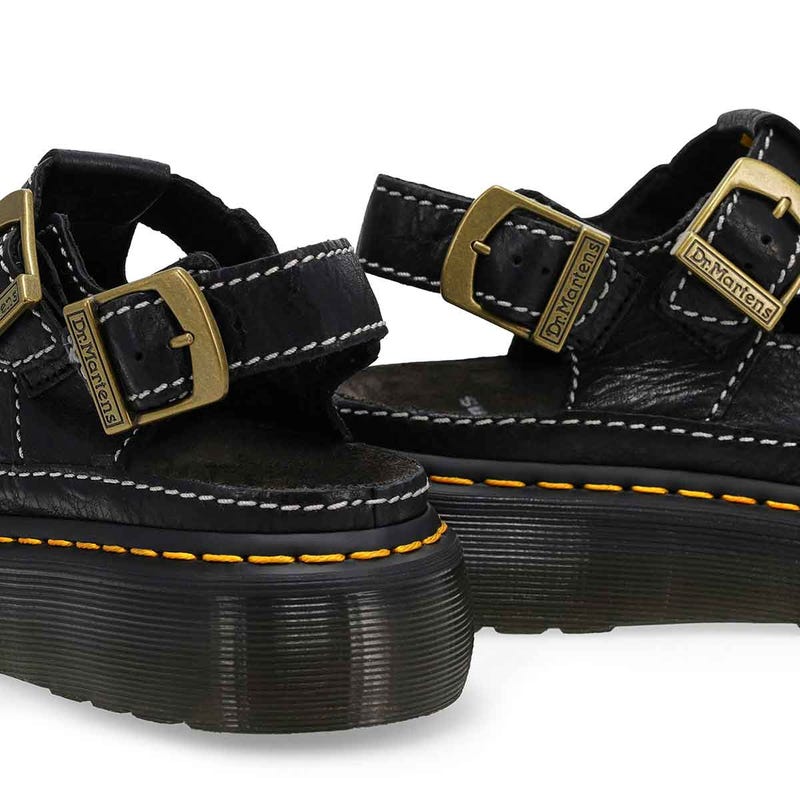 Women's  Dunnet Flower Quad Casual Sandal - Black