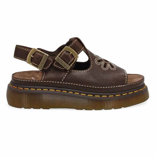 Women's  Dunnet Flower Quad Casual Sandal - Kelp Brown