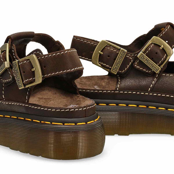 Women's  Dunnet Flower Quad Casual Sandal - Kelp Brown