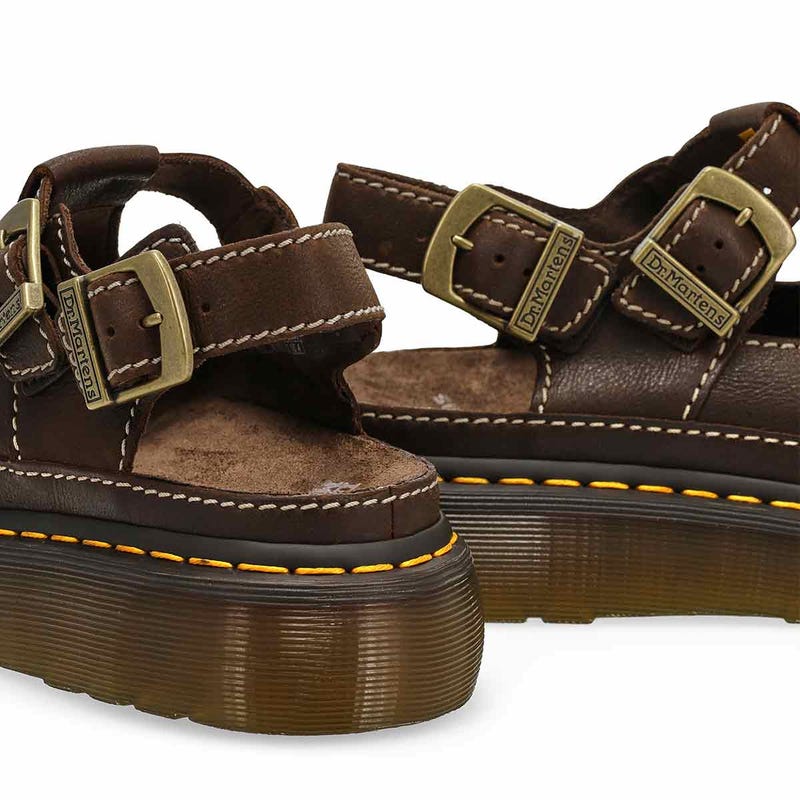 Women's  Dunnet Flower Quad Casual Sandal - Kelp Brown