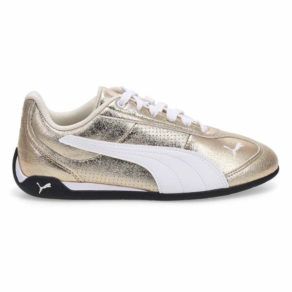 Women's  Replicatch Metallic Whisper Lace Up Sneaker - Gold/White