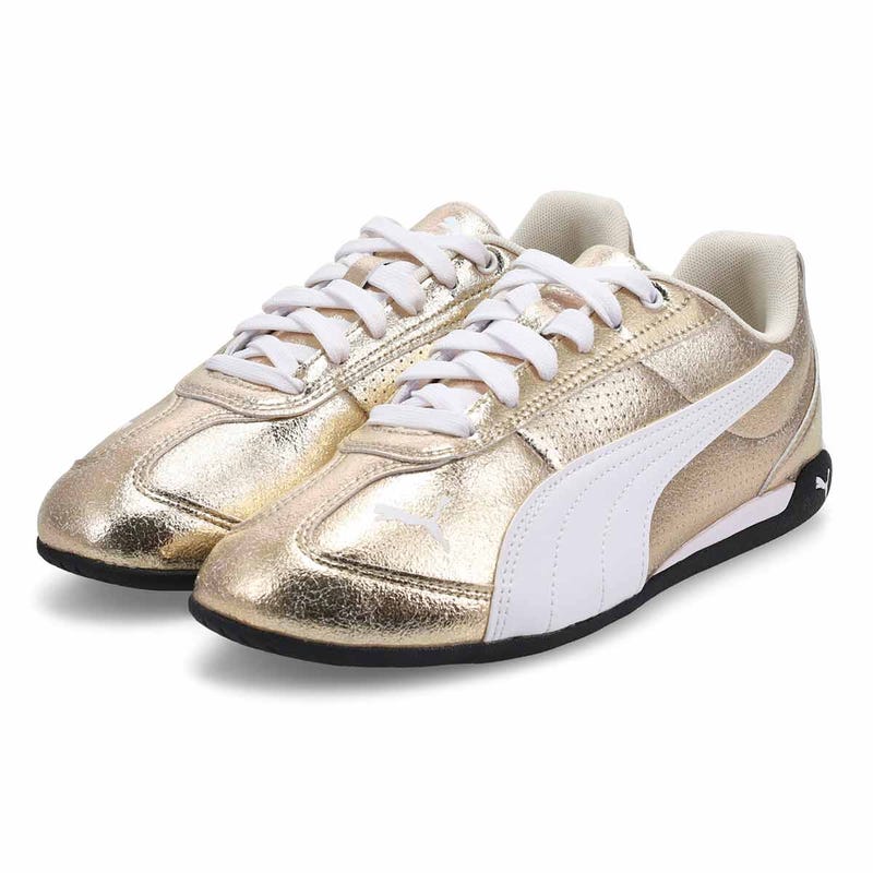 Women's  Replicatch Metallic Whisper Lace Up Sneaker - Gold/White