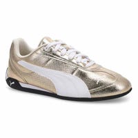 Women's  Replicatch Metallic Whisper Lace Up Sneaker - Gold/White