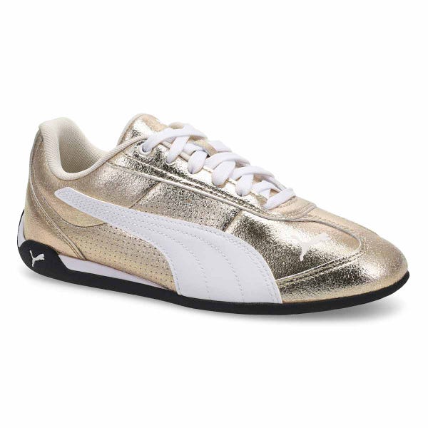 Women's  Replicatch Metallic Whisper Lace Up Sneaker - Gold/White