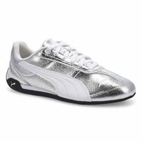 Women's  Replicatch Metallic Whisper Lace Up Sneaker - Silver/White