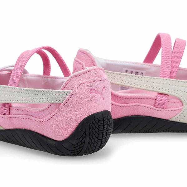 Girls'  Speedcat SD Low Profile Ballet Flat - Pink Shimmer/White