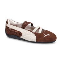 Ballerine profil bas Speedcat SD pour filles - Brun châtaigne/Blanc chaud