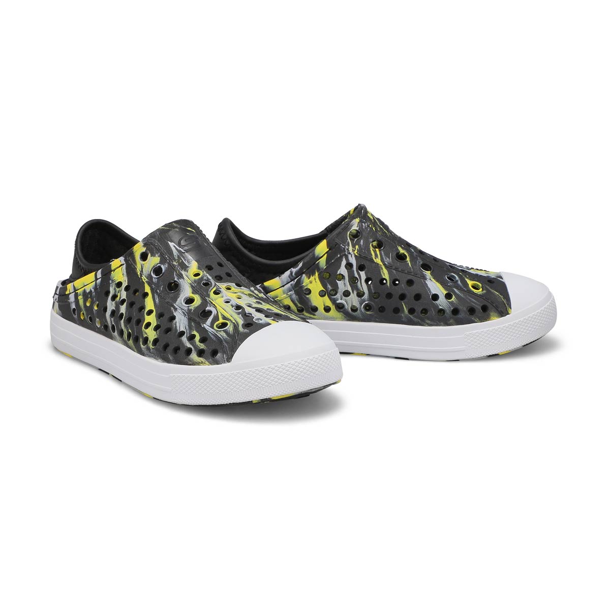 Boys' Guzman Steps Solar Surge Sneaker - Black/Yellow