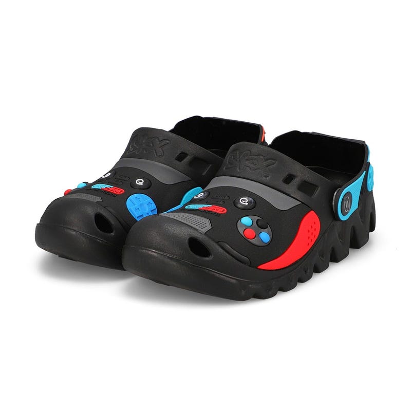 Boys'  Foamies: Zaggle - Hydo-Pointz Clog - Black/Multi
