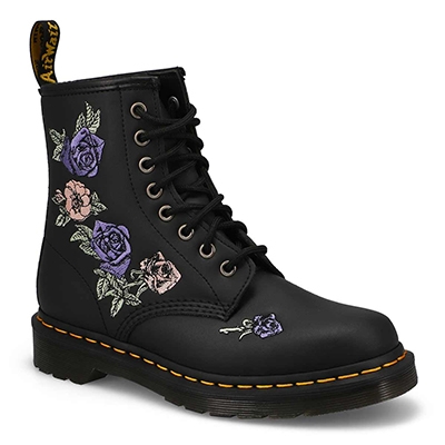 Botte à 8 œillets 1460 Vonda, noir, femmes