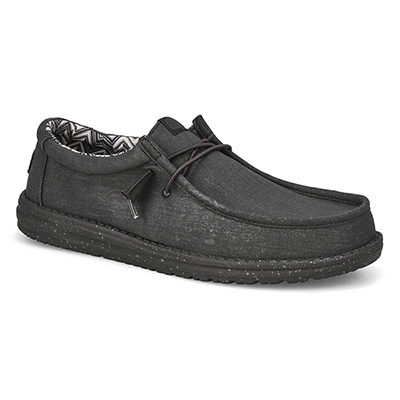 Flâneur décontracté Wally Stretch Canvas, noir/noir, hommes