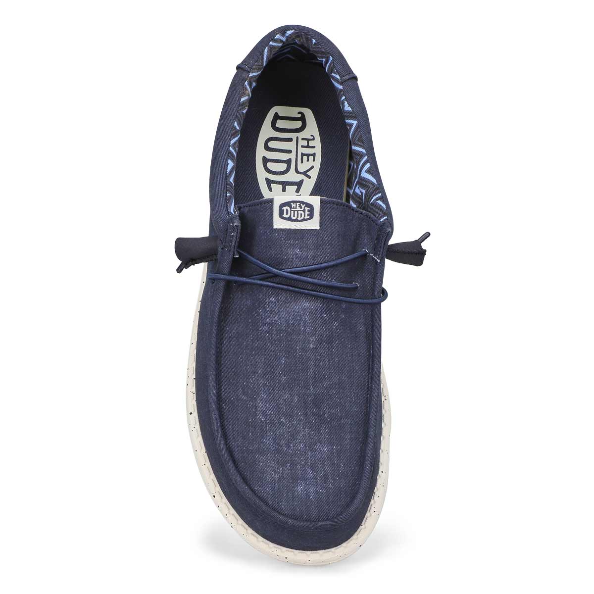 Men's Wally Stretch Canvas Casual Shoe -  Navy
