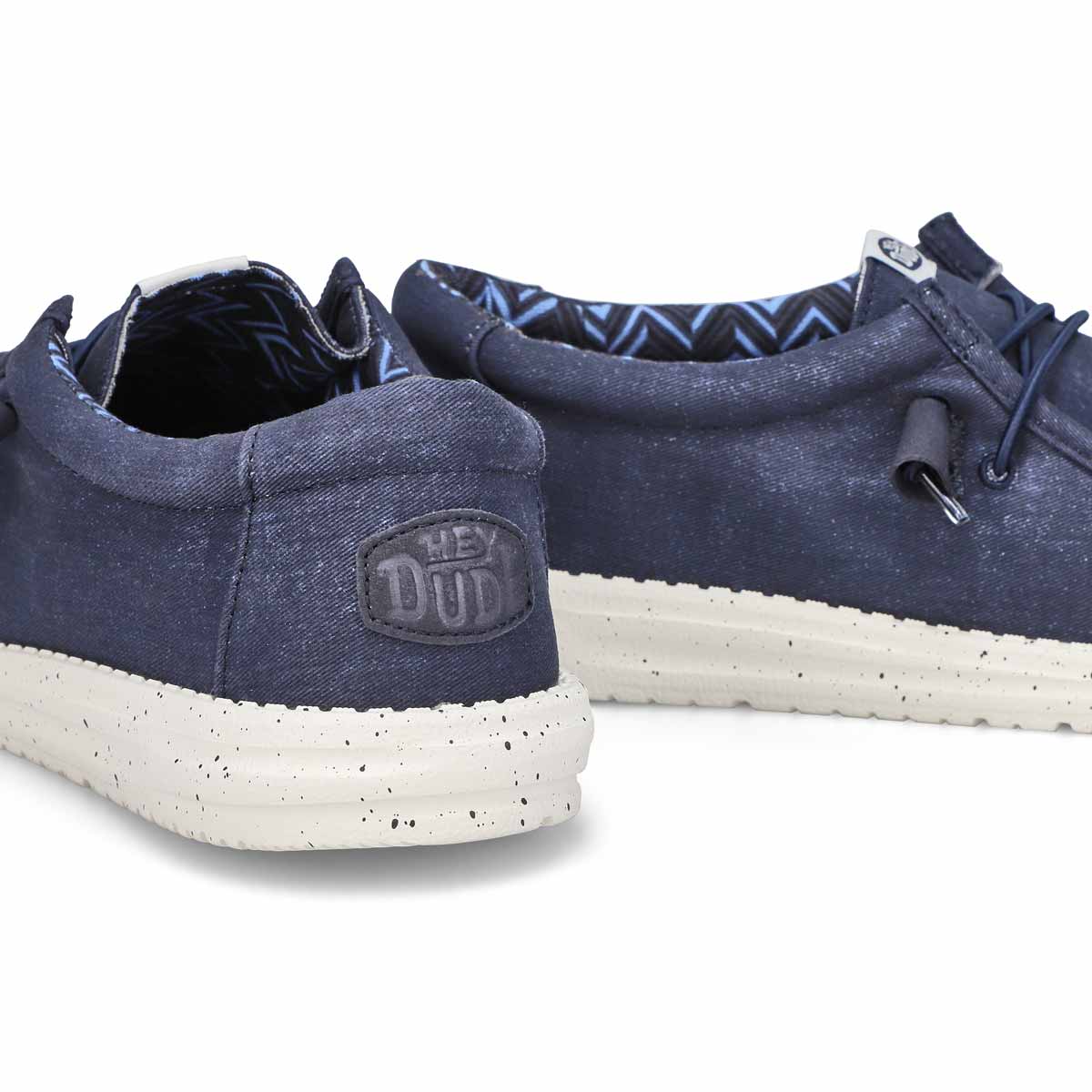 Men's Wally Stretch Canvas Casual Shoe -  Navy