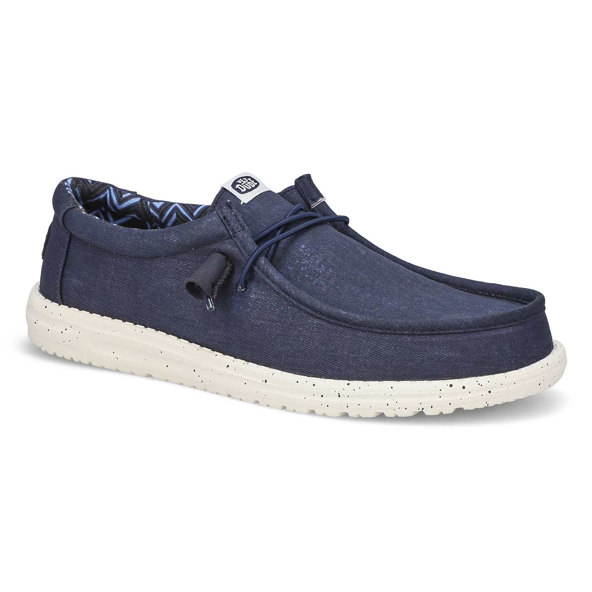 Men's Wally Stretch Canvas Casual Shoe -  Navy