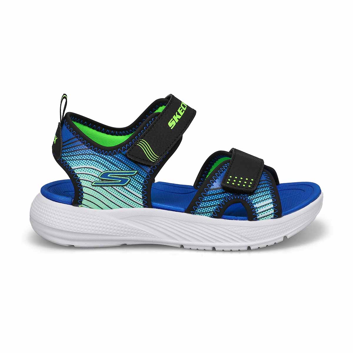 Boys'  Microspec-Splash Sandal - Black/Lime