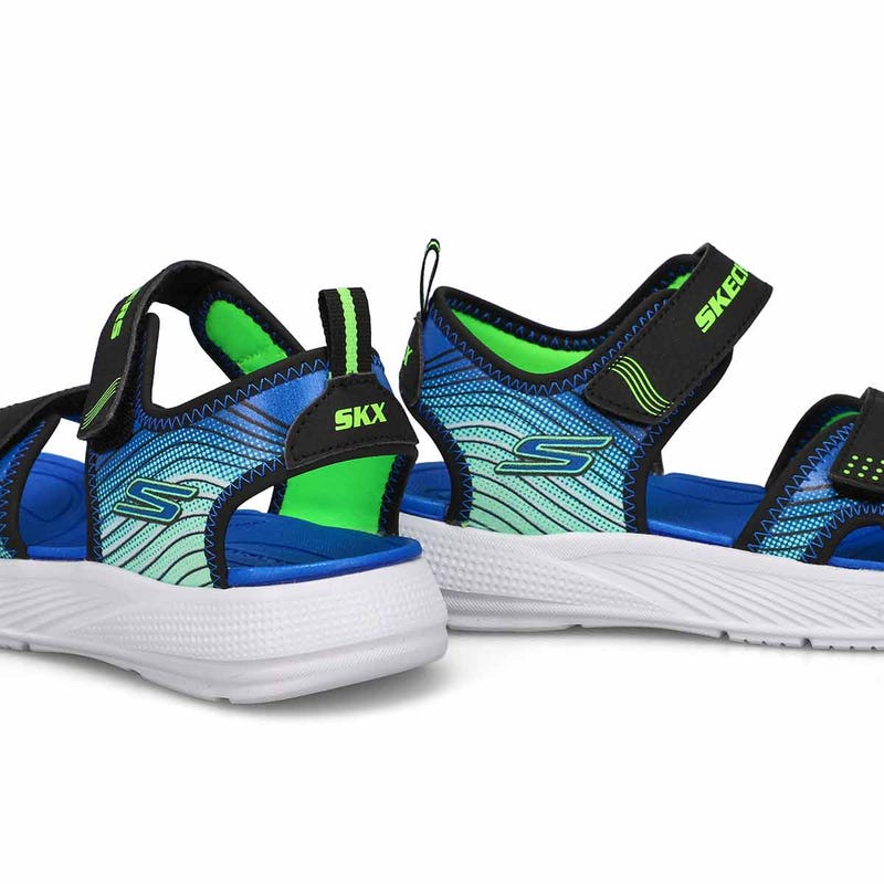 Boys'  Microspec-Splash Sandal - Black/Lime