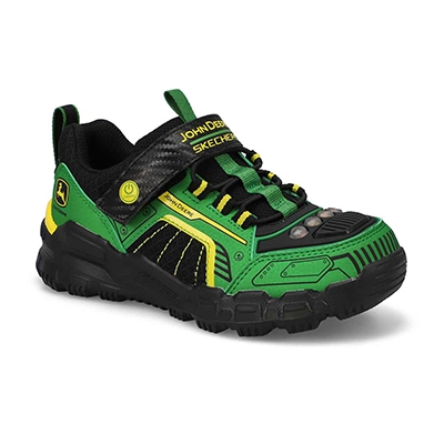 Basket à lumières Adventure Track Rugged-Brights, vert/noir, garçons