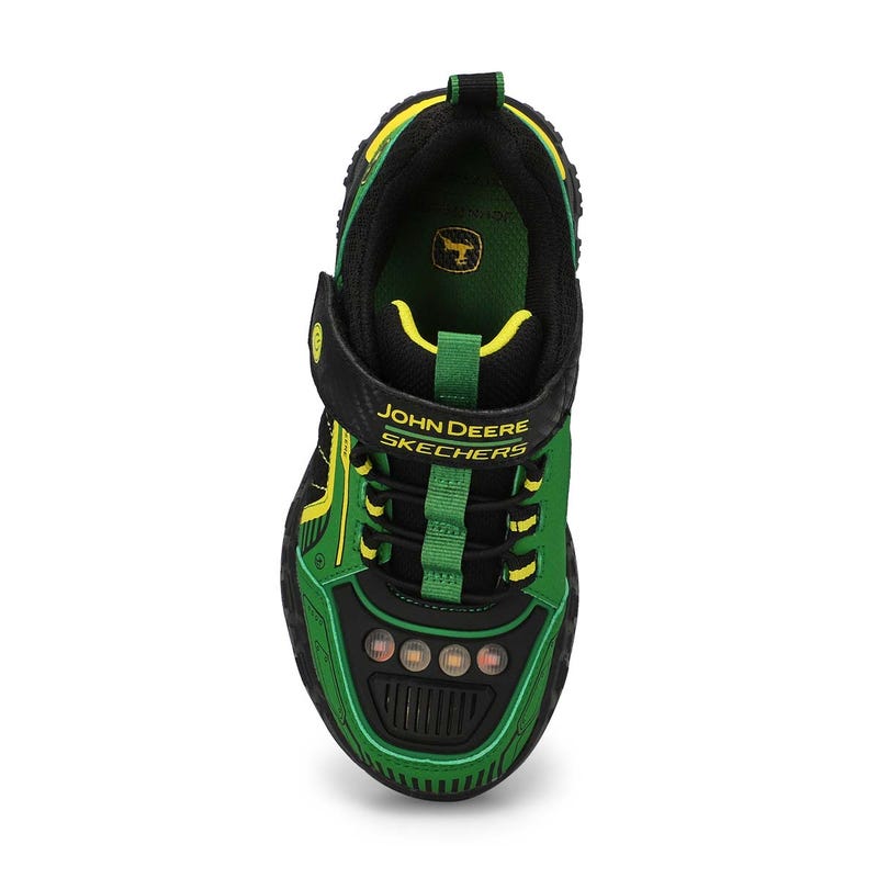 Boys'  Adventure Track Rugged-Brights Light Up Sneaker - Green/Black