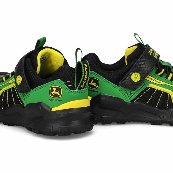 Boys'  Adventure Track Rugged-Brights Light Up Sneaker - Green/Black