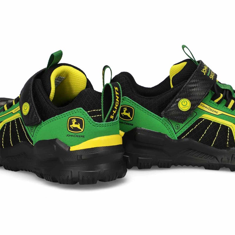 Boys'  Adventure Track Rugged-Brights Light Up Sneaker - Green/Black