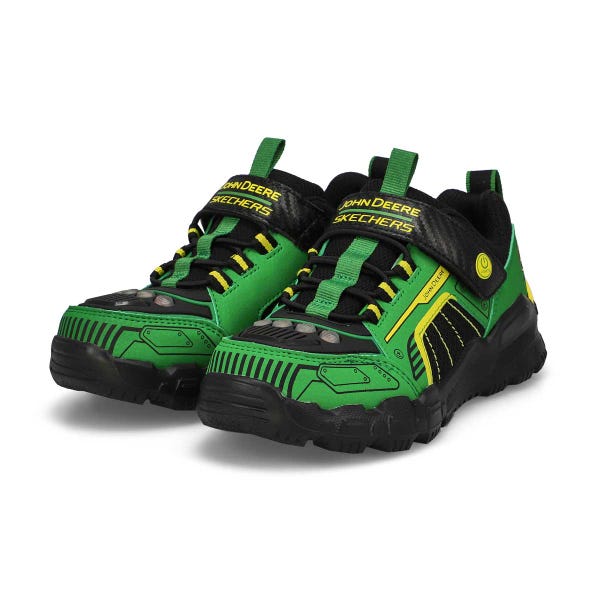 Boys'  Adventure Track Rugged-Brights Light Up Sneaker - Green/Black