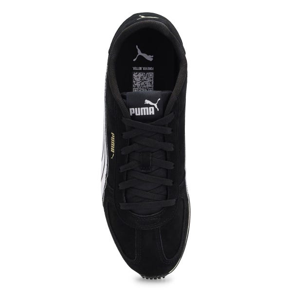 Men's ST Track Lace Up Sneaker - Black/White