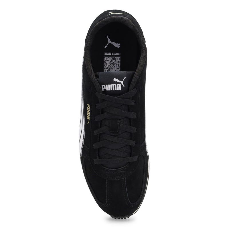 Men's ST Track Lace Up Sneaker - Black/White